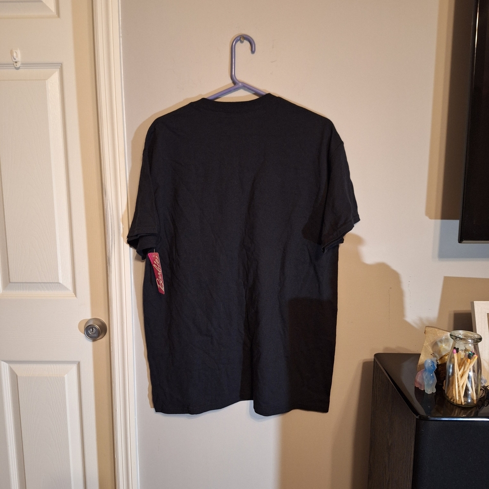 Barbie Women's Black T-Shirt with Pink Logo - Picture 2 of 9